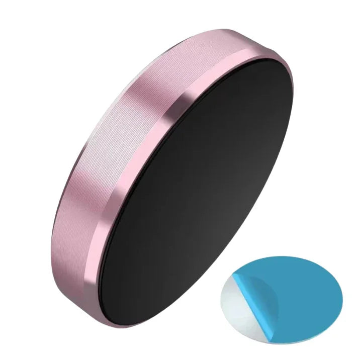 Rose gold magnetic phone holder with adhesive pad for car dashboard
