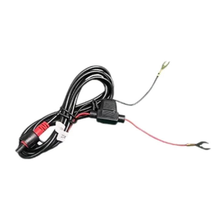 Automotive power cable with fuse and spade connectors for smart car screen installation
